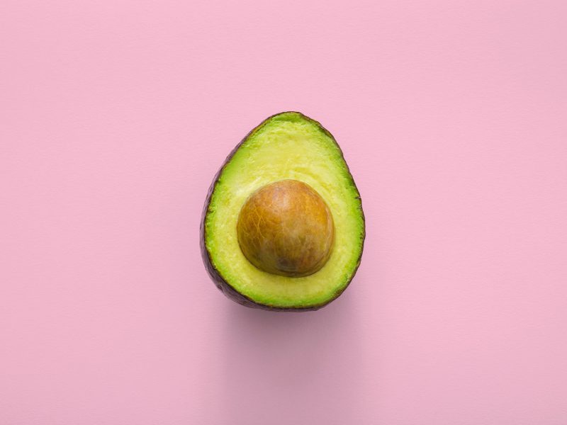 avocado nutrition on pink